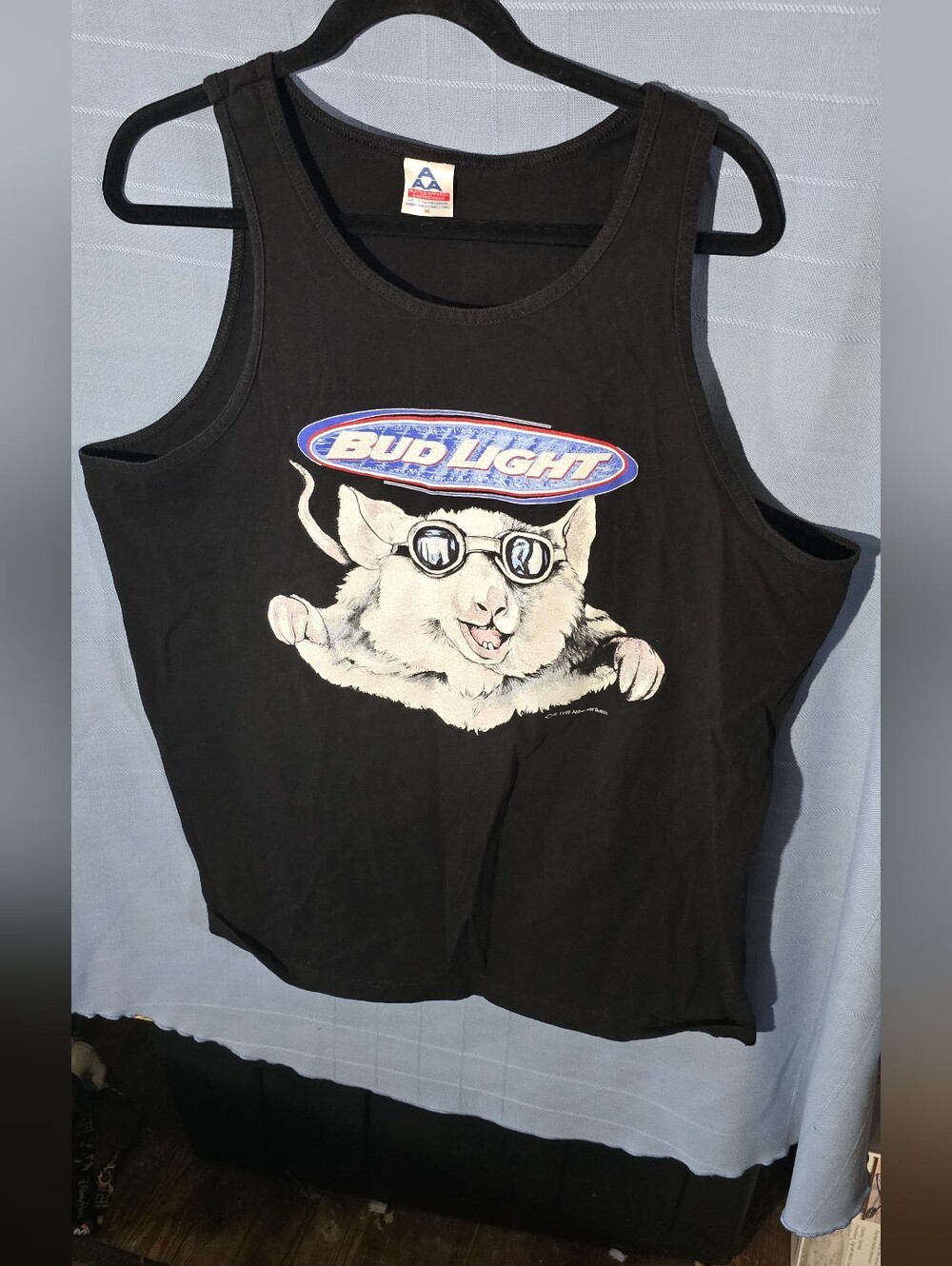 1999 Bud Light Mouse Graphic Tank Top